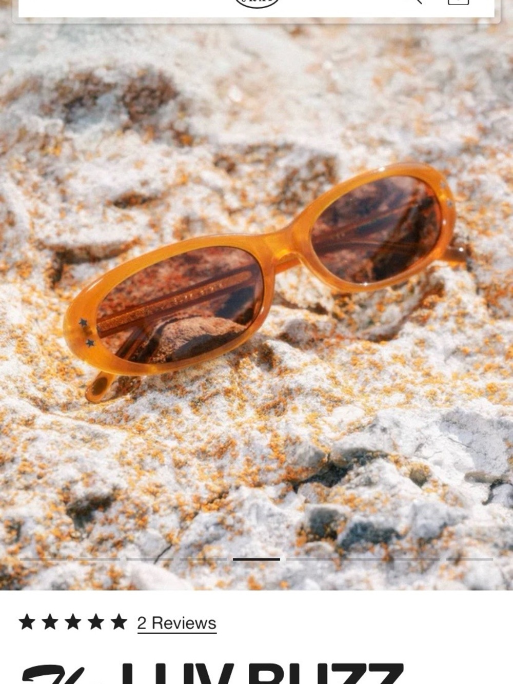 Crap Eyewear Amber Oval Sunglasses